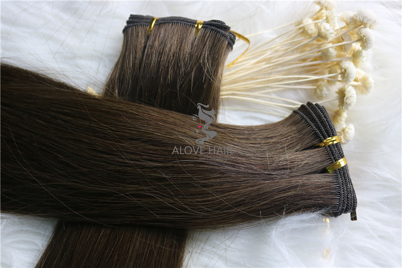 China hair factory wholesale hand tied wefts